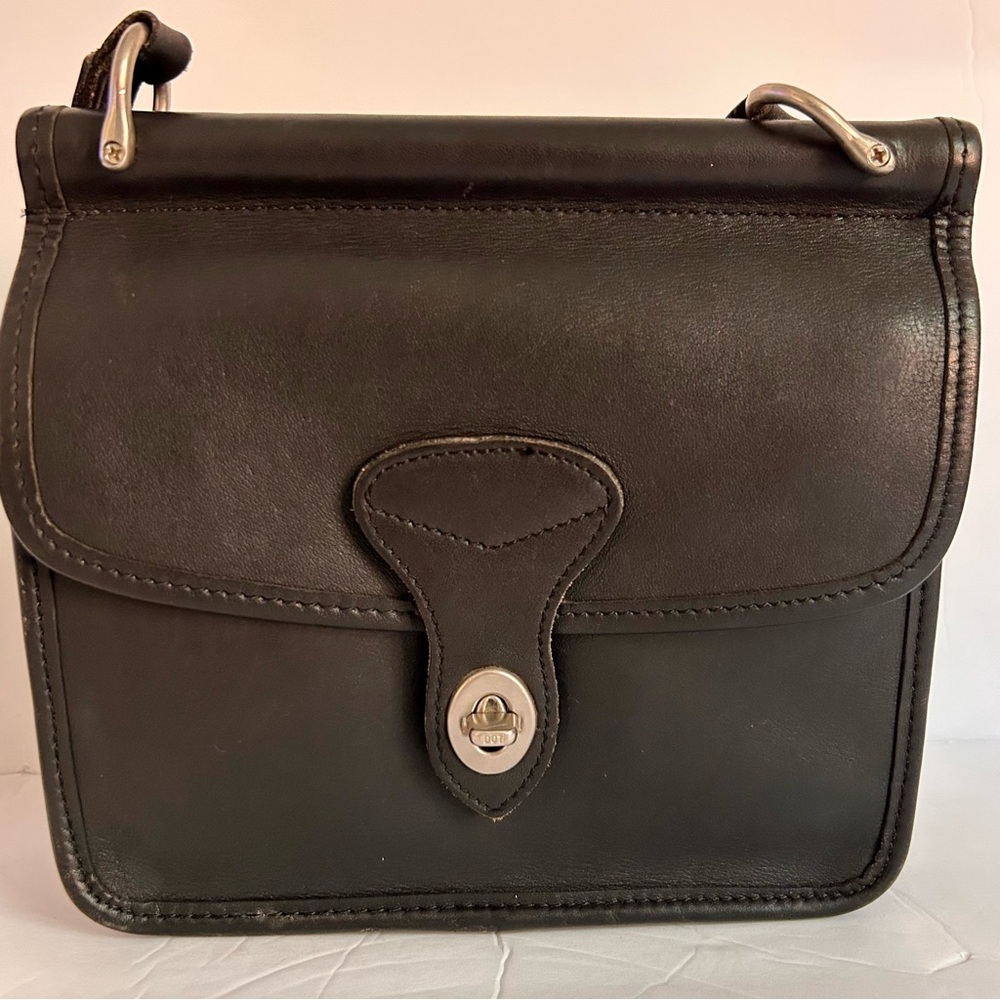 Jack George’s Vintage Black Leather Crossbody Bag - Picture 2 of 16